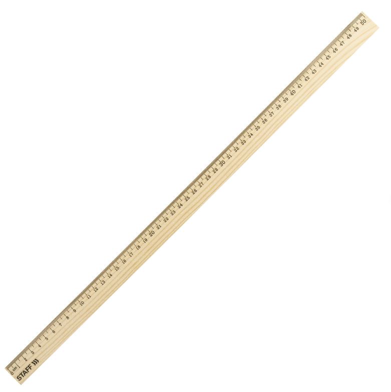 Линейка 50 см. дерев. STAFF