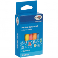 Мел 10 цв. Гамма, круглый, мягкий, к/к, е/п