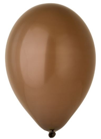 Шар 12" Пастель 048 коричневый Brown 1/100