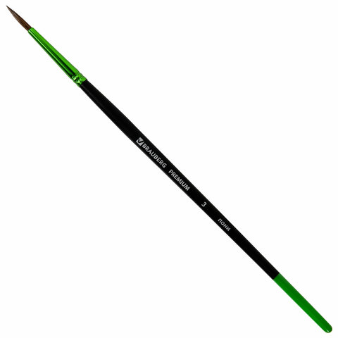 Кисть № 03 пони круглая Brauberg Premium