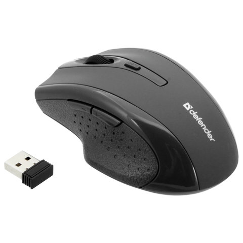Мышь Defender Accura MM-295, беспровод. оптическая, USB, 5btn+Roll, черная