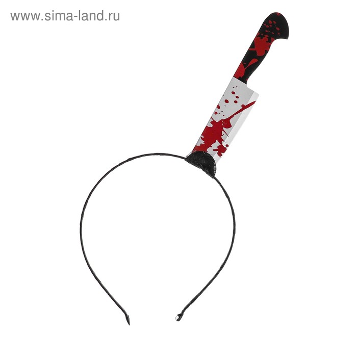 Ободок карнавальный "Нож" Хеллоуин