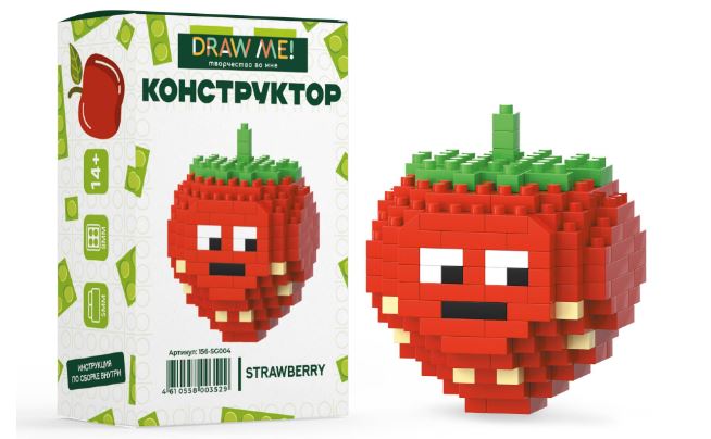 Конструктор пластик Draw Me! "Strawberry" 174 дет.