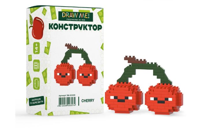 Конструктор пластик Draw Me! "Cherry" 160 дет.