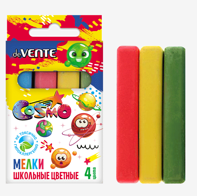 Мел  4 цв. deVENTE Cosmo, к/к, е/п