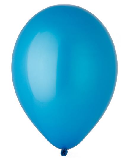 Шар 12" Пастель 010 синий Blue 1/100
