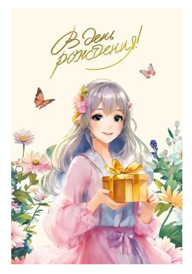 021.985 Открытка "В День рождения!" 