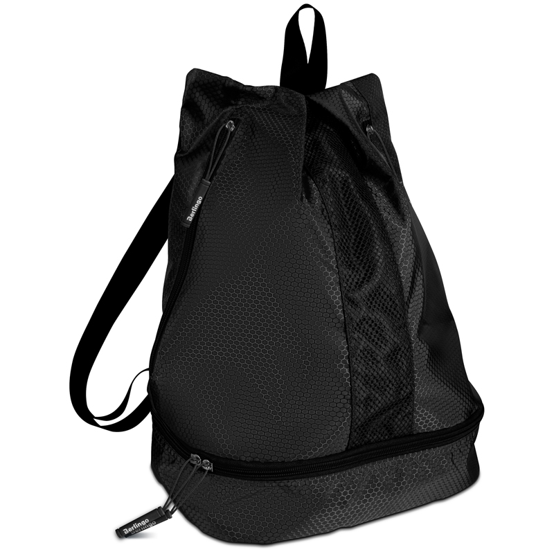 Сумка  для школьной обуви Berlingo "Classic black", 39*28*19cм  