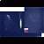Папка с 2 кольц. 35 мм. + карм. диаметр 30 мм 0,65 мм. deVENTE "Герб" темно-синяя