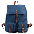 Рюкзак молодежный  унив. Brauberg  W-161  38*13*43 см, холщовый, иск. кожа,1 отд., 2 карм.,синий