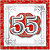 23559 С Юбилеем! 55 лет квадратн.