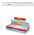 Линейка 20 см. пластик. ErichKrause "Clear" прозрачн.