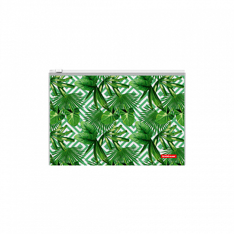 Папка с замком молния B5  ErichKrause Tropical Leaves