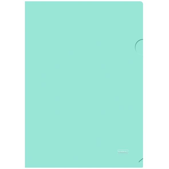 Папка-уголок плотн. 0,18  непрозр. Хатбер "NEWtone Pastel" мята