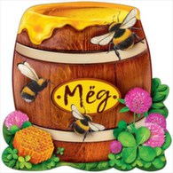 Украшение на скотче "Бочонок с медом" 