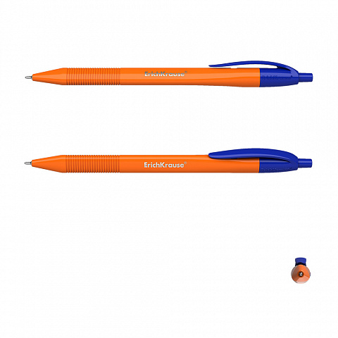 Ручка шарик. авт. ErichKrause "U-208 Orange Matic" синяя, 1,0 мм, кнопочн. механизм