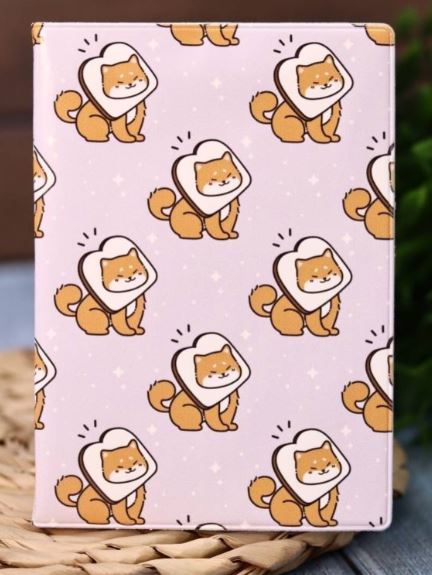 Обложка для паспорта ILikeGift "Аниме. Many shiba inu sandwich" ПВХ, с рис.