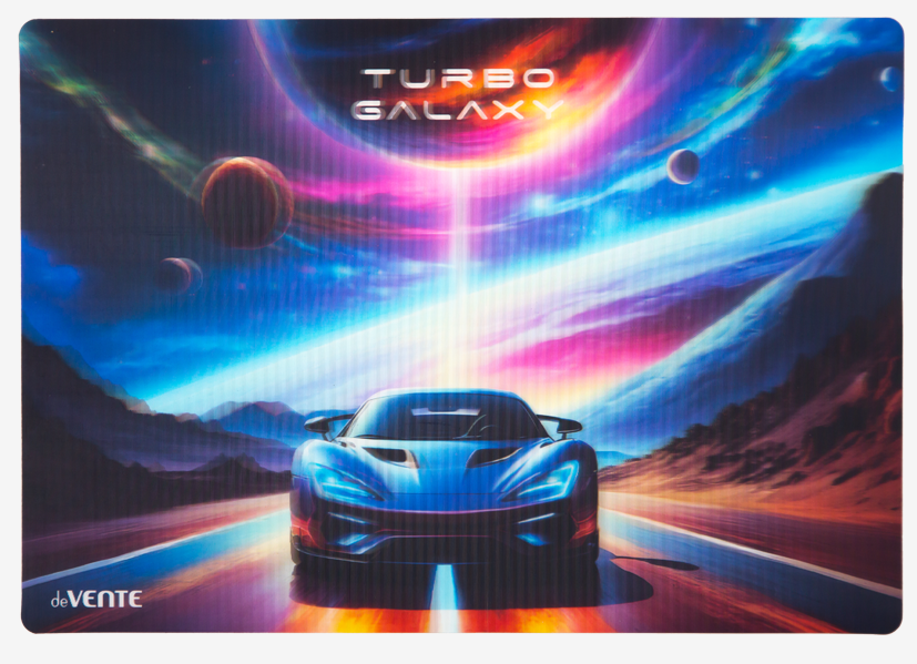 Коврик на стол 33*23 deVENTE "Turbo Galaxy" 3D пластик 600 мкм