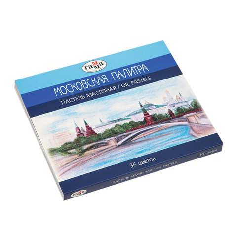 Пастель масляная худож. 36 цв. ГАММА "Московская палитра" кругл., к/к