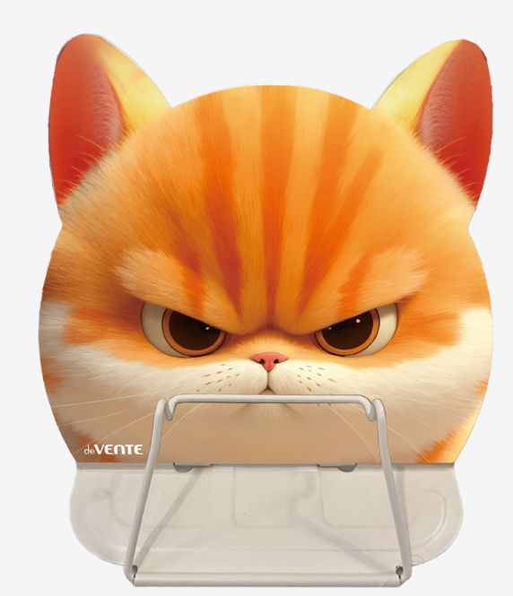 Подставка для книг deVENTE 17*18,5 "Angry Cat", металлич., противоскольз. ножки, фигурная