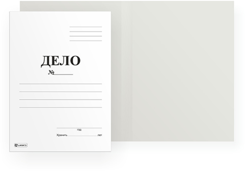 Папка "Дело" без скоросш. мелов. 360 г/м2 Lamark 1/300