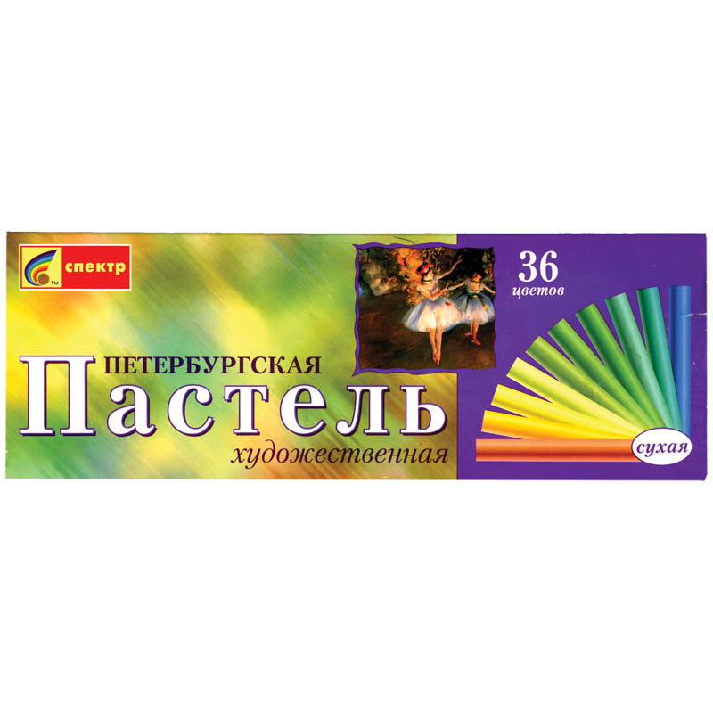 Пастель сухая худож.  36 цв. Спектр "Петербургская" кругл., к/к