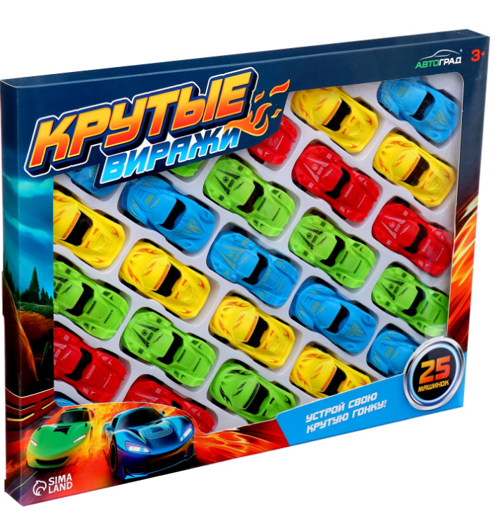 Игрушка машинка "Спорткар" пластик, ассорти, ПО-ШТУЧНО, 1/25