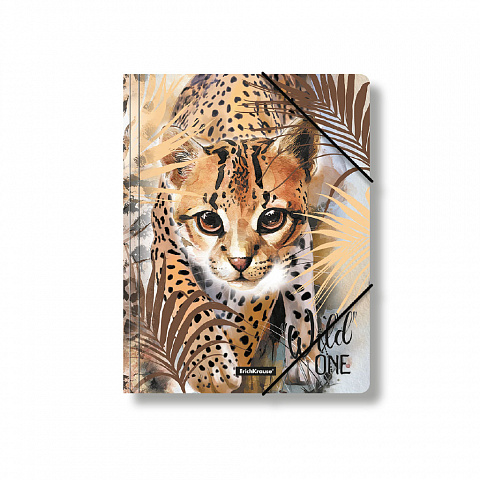 Папка-конверт на резинках 0,55 мм. ЕК Wild Cat