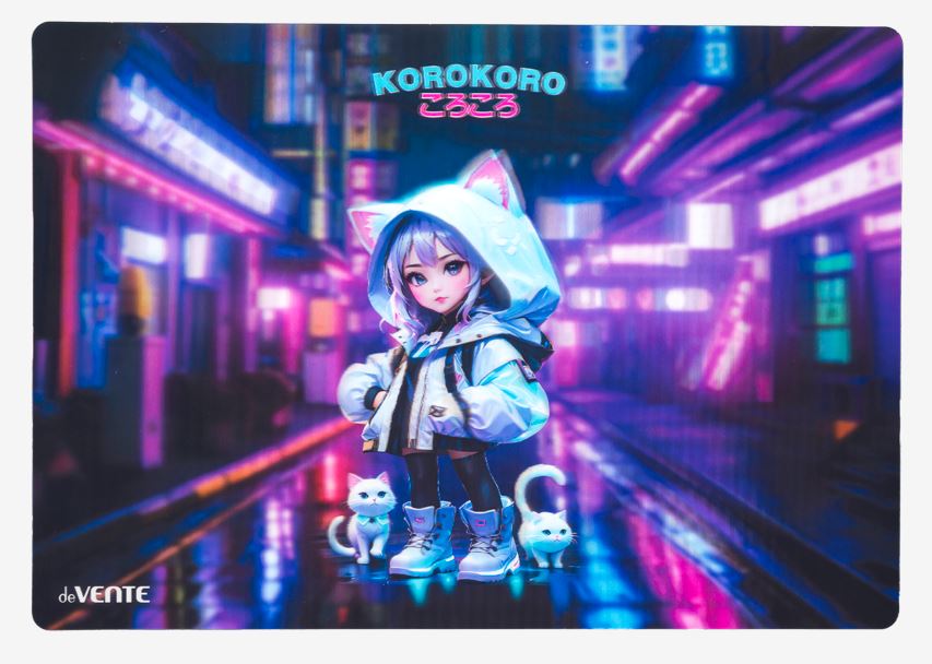 Коврик на стол 43*29 deVENTE "Korokoro" 3D, пластик 500 мкм