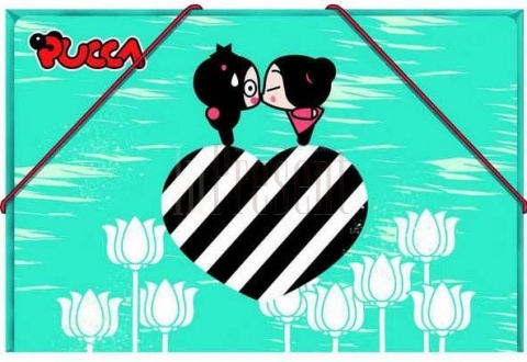 Папка-конверт на резинках 0,5 мм ACTION "PUCCA" ассорти