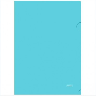 Папка-уголок плотн. 0,18  непрозр. Хатбер "NEWtone Pastel" незабудка