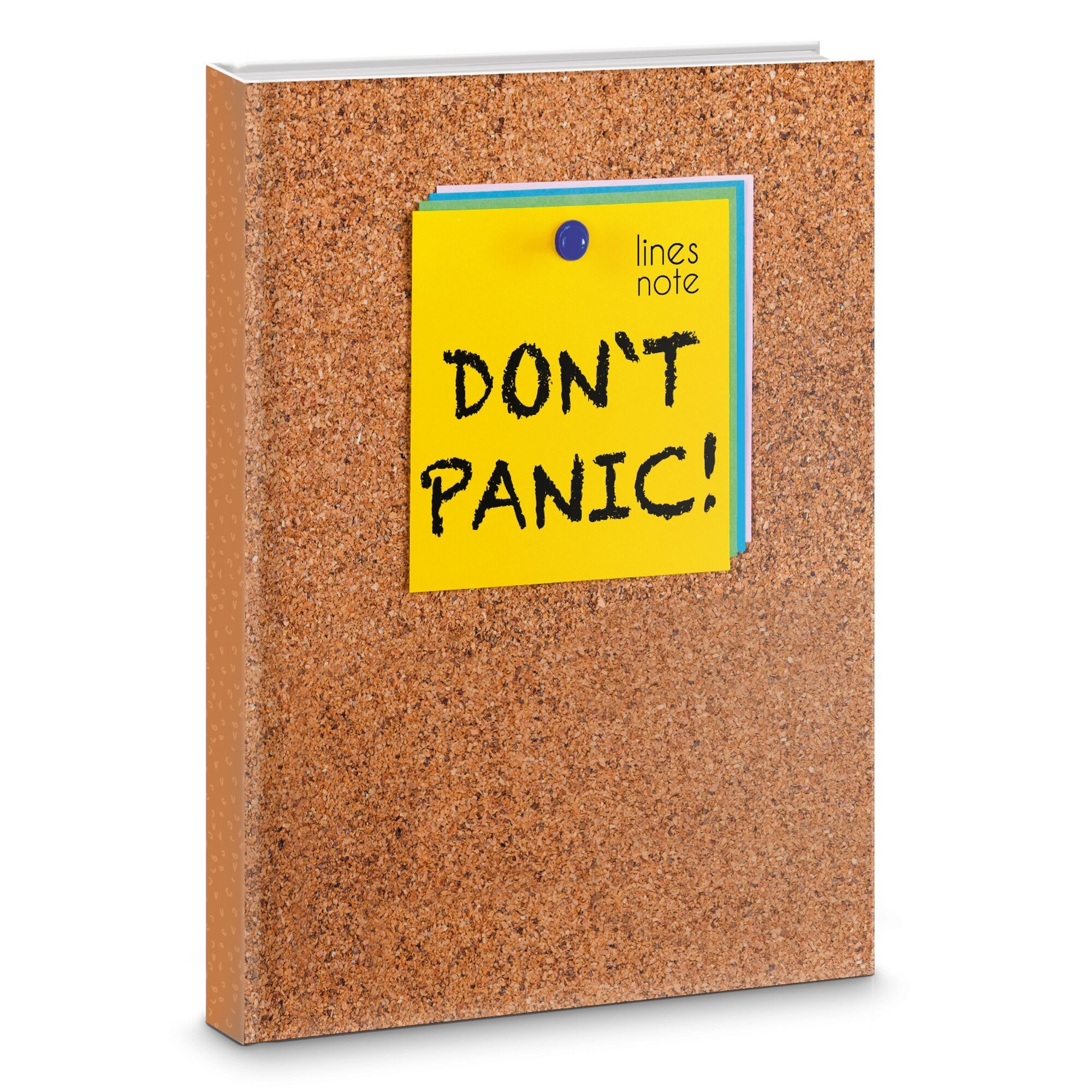 Тетрадь интегр. обл. А5+  96л. лин. Канц-Эксмо "Don't panic" 