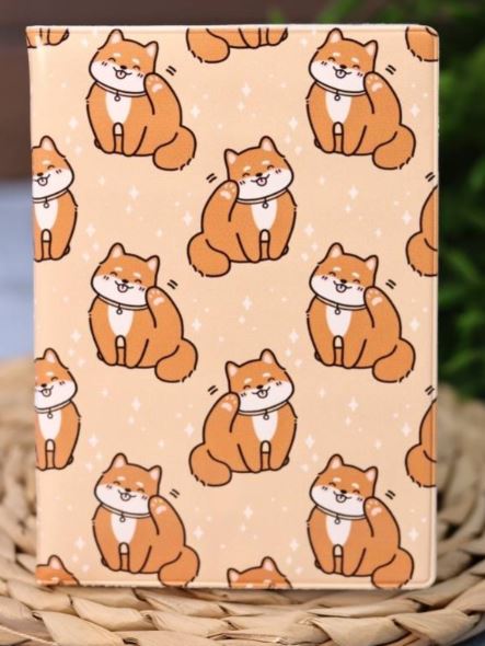 Обложка для паспорта ILikeGift "Аниме. Many shiba inu" ПВХ, с рис.