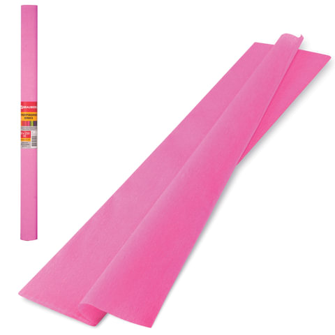 Бумага креповая Brauberg (50*250) 32г/м., розовая