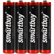 Батарейки LR03 (мизинч.) ААА SmartBuy Alkaline, 24А, 1.5В, 1/4