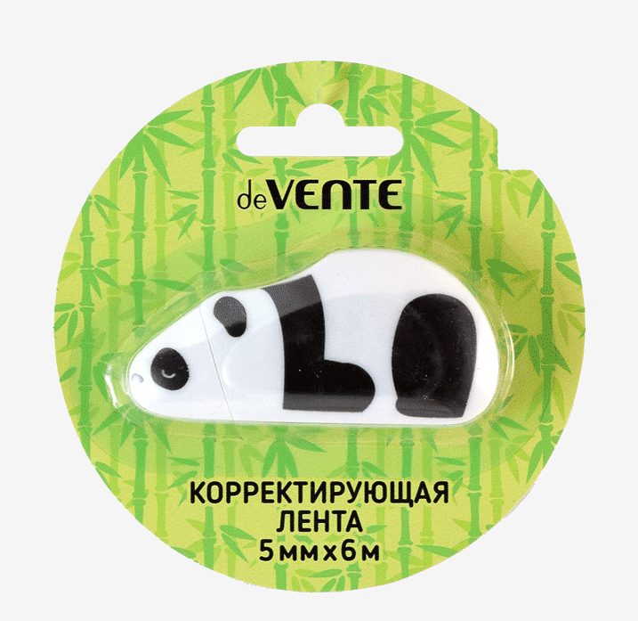Штрих-лента  5 мм х  6 м deVENTE "Panda" фронт апплик., непрозр. корпус