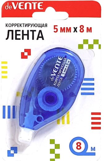 Штрих-лента  5 мм х  8 м deVENTE боковой апплик., синий