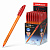 Ручка шарик. ErichKrause "U-108 Orange Stick" красная, 1,0 мм, трехгр., игольчатая, грип., одноразовая