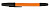 Ручка шарик. СТАММ "РШ 511 Orange" черная, 1,0мм, оранжевый корп. 
