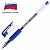 Ручка гелевая Brauberg "Patriot-GT" синяя, 0,7мм, линия 0,4мм, рез. грип, прозр. корпус, Россия