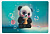 Коврик на стол 43*29 deVENTE "Yummy Panda" пластик 500 мкм
