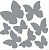 Наклейки световозвращающие deVente "Butterfly" фигурные, размер листа 110х110 см, серебристо-белые, блист.